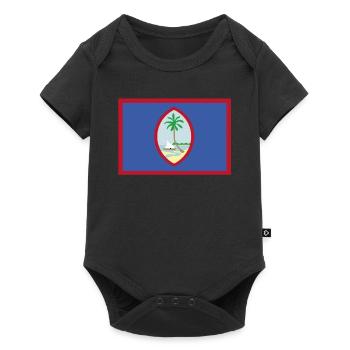 Drapeau officiel de Guam Chamorros Country Pride - Body à manches courtes Premium Bébé - noir - Devant
