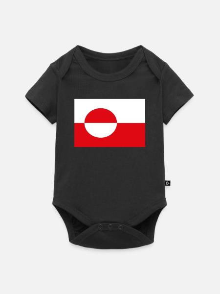 Offisielt Grønland Flag Greenlanders Country Pride - Premium kortermet body for barn - svart