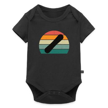 Snowboard Snowboarder Snowboarder Slope Neige - Body à manches courtes Premium Bébé - noir - Devant