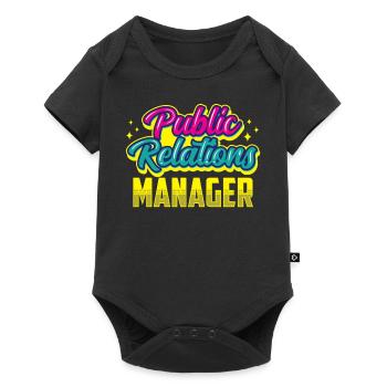 Manager for Public Relations Job PR Profession - Baby Premium short-sleeve bodysuit - black - Front