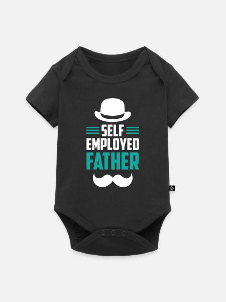 Selbständiger Vater Freelancer Selbstständig - Baby Premium Kurzarmbody - Schwarz