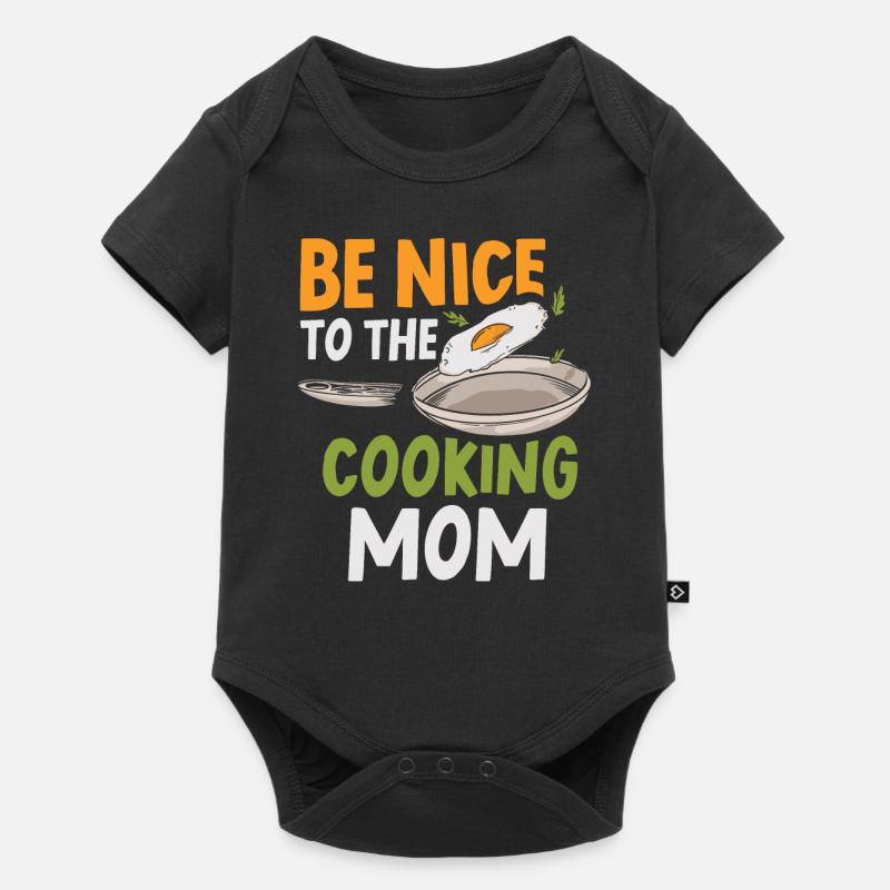 Sei Nett Zu Der Kochenden Mutter Kochen Mama Koch - Baby Premium Kurzarmbody - Schwarz