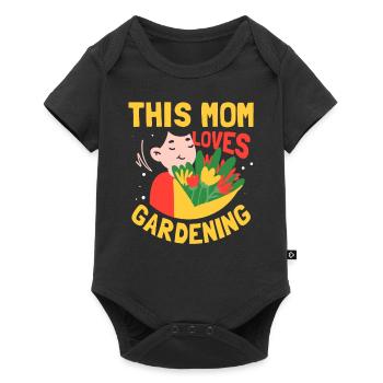 This Mom Loves Garden Mom - Baby Premium short-sleeve bodysuit - black - Front
