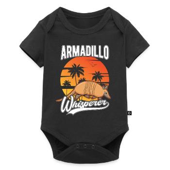Armadillo Whisperer Gürteltier Flüsterer - Baby Premium short-sleeve bodysuit - black - Front