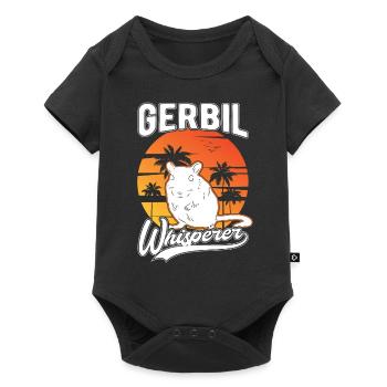 Gerbil Whisperer Racing Rat Gift Gerbil - Baby Premium short-sleeve bodysuit - black - Front
