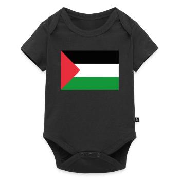 Official Palestine Flag Palestinian Country Pride - Baby Premium short-sleeve bodysuit - black - Front