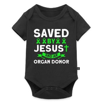 Transplantiert Organtransplantation Operation - Baby Premium Kurzarmbody - Schwarz - Vorne
