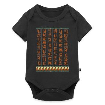 Hieroglyphics Pyramids Ancient Egypt - Baby Premium short-sleeve bodysuit - black - Front