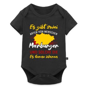 Es Gibt Zwei Arten Von Menschen Marburger - Baby Premium Kurzarmbody - Schwarz - Vorne