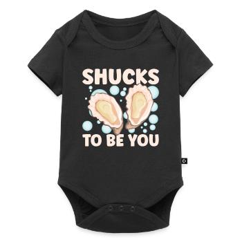 Auster-liebhaber Lustige Auster Auster Shucker - Baby Premium Kurzarmbody - Schwarz - Vorne