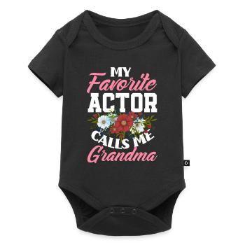 Drôle d’acteur Actrice Cadeau - Body à manches courtes Premium Bébé - noir - Devant