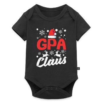 Gpa Claus Père Noël Matching Famille Grand-père - Body à manches courtes Premium Bébé - noir - Devant