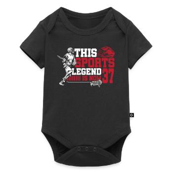 Cette légende du sport a maintenant 37 ans, match de crosse - Body à manches courtes Premium Bébé - noir - Devant