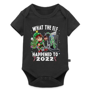 Elfe mignon Ce que l’elfe prix élevé de l’essence Noël - Body à manches courtes Premium Bébé - noir - Devant