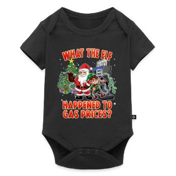 Ce que l’Elf 2022 Prix élevés de l’essence Humour Noël - Body à manches courtes Premium Bébé - noir - Devant