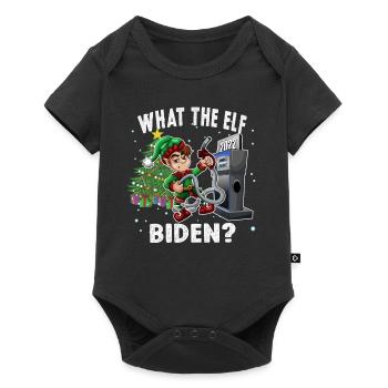 Biden Ce que l’elfe prix élevés de l’essence Noël Drôle - Body à manches courtes Premium Bébé - noir - Devant