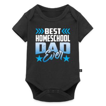 Best Homeschool Papa Ever Homeschooling - Baby Premium short-sleeve bodysuit - black - Front