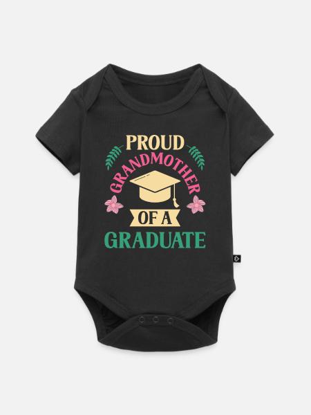 Stolze Großmutter Eines Absolventen Absolvent - Baby Premium Kurzarmbody - Schwarz