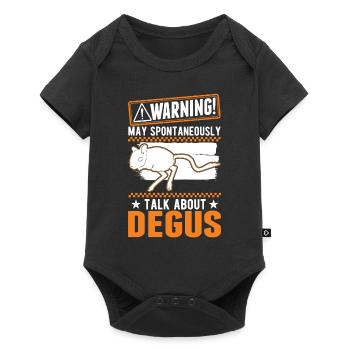 Warning Degu Shrub Rat Forest Degu - Baby Premium short-sleeve bodysuit - black - Front