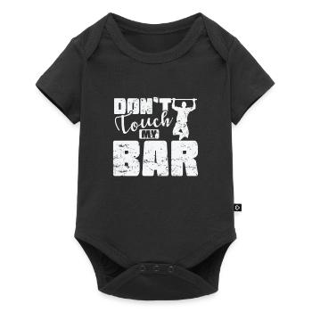 Don't Touch my Bar Calisthenics Fitness - Baby Premium short-sleeve bodysuit - black - Front