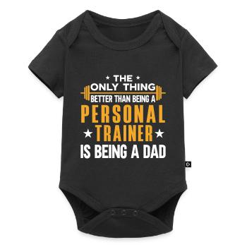 Fitness Workout Motivation Personal Trainer - Baby Premium short-sleeve bodysuit - black - Front