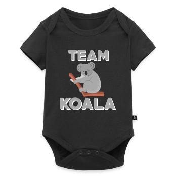 Funny Team Koala Shirt - Baby Premium short-sleeve bodysuit - black - Front