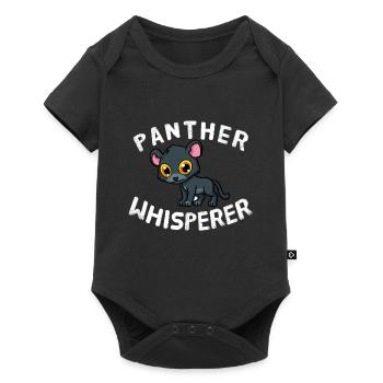 Panther Whisperer Animaux Amoureux des animaux Panthère - Body à manches courtes Premium Bébé - noir - Devant