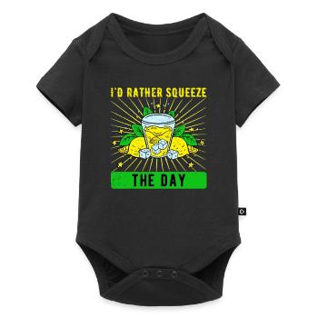 Vendeur de limonade Press The Day Lemonade - Body à manches courtes Premium Bébé - noir - Devant
