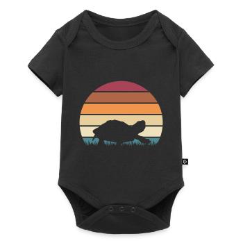 Turtle - Baby Premium short-sleeve bodysuit - black - Front
