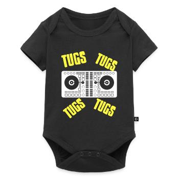 TUGS TUGS Cool Retro TECHNO DJ Lover Designs - Body à manches courtes Premium Bébé - noir - Devant