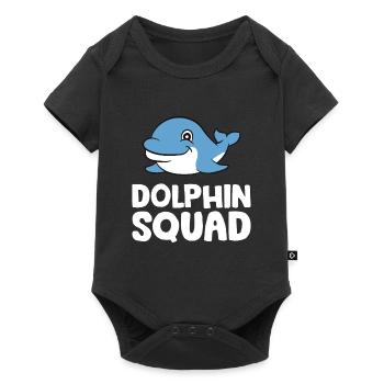 Dolphin Squad Team Dolphin - Baby Premium short-sleeve bodysuit - black - Front