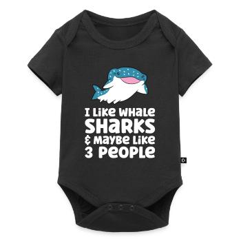 I Like Whale Sharks And Maybe Like 3 People - Baby Premium short-sleeve bodysuit - black - Front