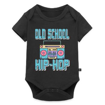 Old School Hip Hop Awesome Retro Vintage Designs - Body à manches courtes Premium Bébé - noir - Devant