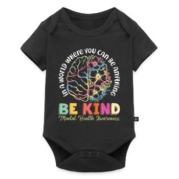 Mental Health Awareness Depression Suicide Prevent - Baby Premium short-sleeve bodysuit - black - Front