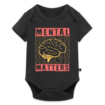 Mental Health Awareness Depression Suicide Prevent - Baby Premium short-sleeve bodysuit - black - Front