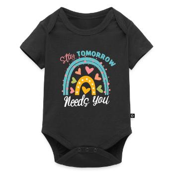 Mental Health Awareness Depression Suicide Prevent - Baby Premium short-sleeve bodysuit - black - Front