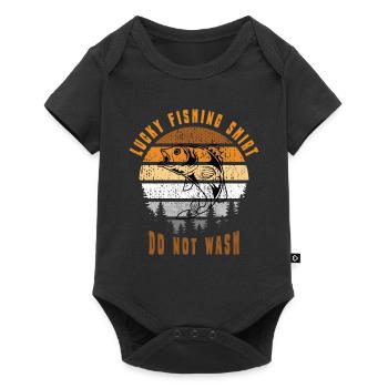 Pêcheur Pêcheur Pêche Canne à pêche Pêche Pêcheur - Body à manches courtes Premium Bébé - noir - Devant