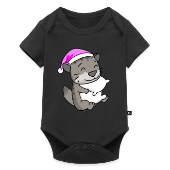 Cat Cat Breed Siberian Cat - Baby Premium short-sleeve bodysuit - black - Front