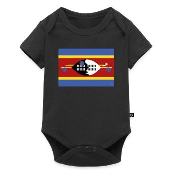 Drapeau officiel du Swaziland Swazi Country Pride - Body à manches courtes Premium Bébé - noir - Devant