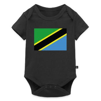 Drapeau officiel de la Tanzanie Tanzanian Country Pride - Body à manches courtes Premium Bébé - noir - Devant