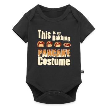 Costume de cuisson de crêpes - Crêpe drôle - Body à manches courtes Premium Bébé - noir - Devant