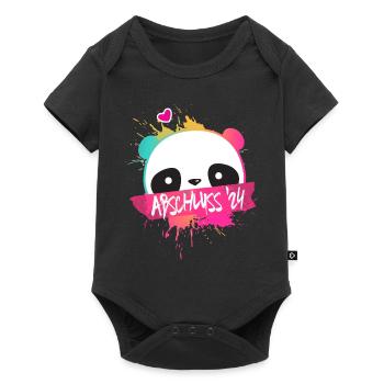 Abschluss 2024, Schulabschluss Shirt '24 - Baby Premium Kurzarmbody - Schwarz - Vorne