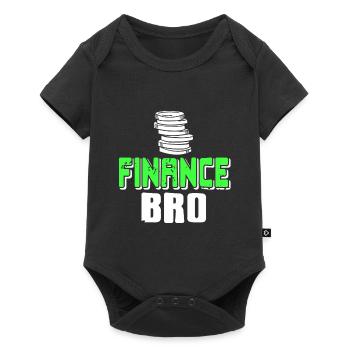 Finance Bro Retro Vintage Banker T-Shirt - Baby Premium short-sleeve bodysuit - black - Front