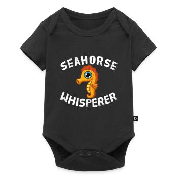 Funny Seahorse Lover Seahorse Whisperer - Baby Premium short-sleeve bodysuit - black - Front