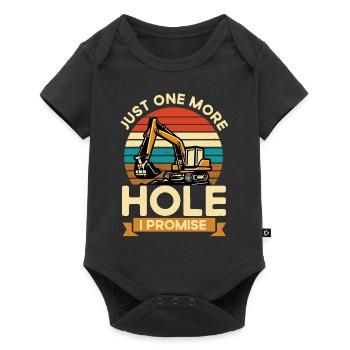 Opérateur Excavatrice Équipement lourd Cadeau - Body à manches courtes Premium Bébé - noir - Devant