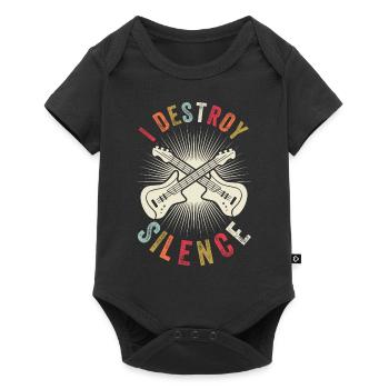 Silent Destroy - Guitare Basse Vintage - Body à manches courtes Premium Bébé - noir - Devant
