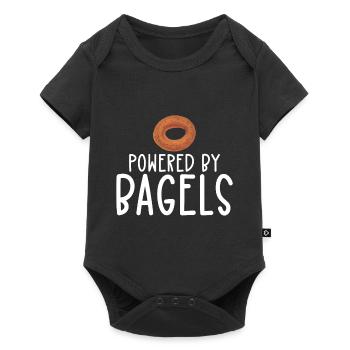 Bagel Food Gift Bagel - Baby Premium short-sleeve bodysuit - black - Front