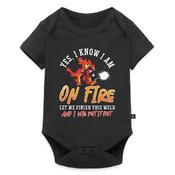 Soudeur Je suis en feu Laissez-moi finir le soudage de soudure - Body à manches courtes Premium Bébé - noir - Devant