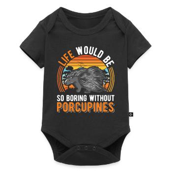 Porc-épic Cadeau Porc-épic - Body à manches courtes Premium Bébé - noir - Devant