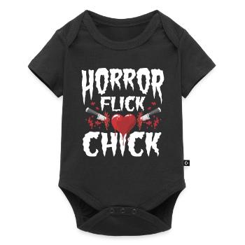 Amateurs de films d’horreur Halloween Creepy Haunted House - Body à manches courtes Premium Bébé - noir - Devant